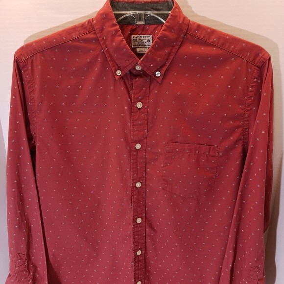 J Crew Shirt Mens M Button Down Multicolor Long Sleeve Print Pocket - Picture 3 of 9